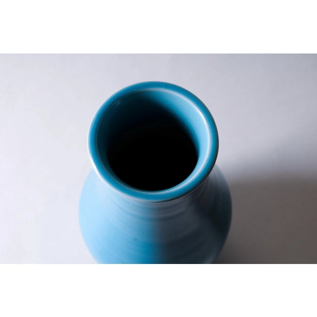 1930s Rookwood Pottery High Glaze Blue Finish For Sale - Image 5 of 8