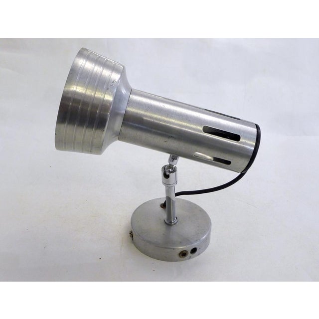 Adjustable Wall Spotlight on a Ball Joint in Chrome and Brushed Metal, 1970s For Sale - Image 12 of 12