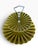 Mid-Century Modern Vintage Maddux of California C603 Pearlized Olive Green & Gold Two-Tier Serving Stand For Sale - Image 3 of 5