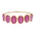 Ruby Half Eternity Band in 18 Karat Yellow Gold Size 10.5 For Sale