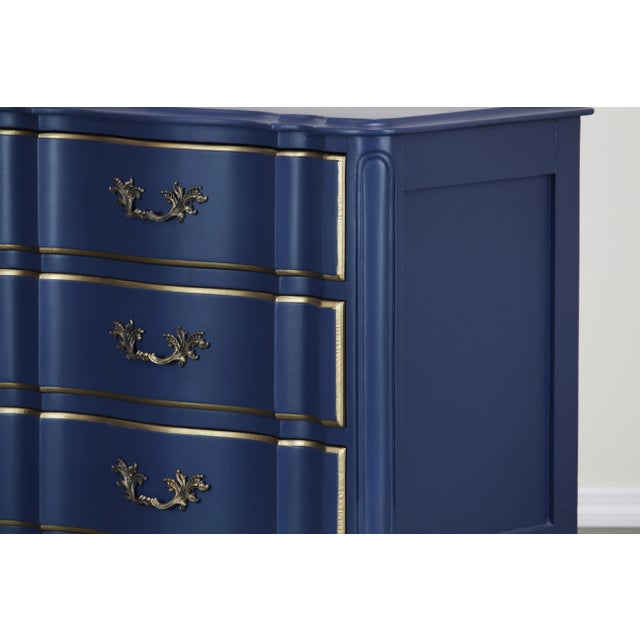 Vintage French Style Blue Nightstand For Sale - Image 4 of 7