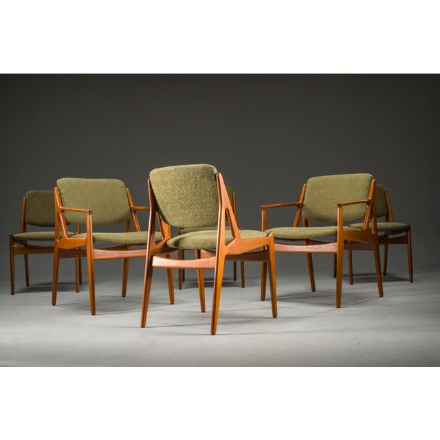 Danish Ella Chairs in Teak attributed to Arne Vodder for Vamo Sønderborg, 1960s, Set of 6 For Sale - Image 13 of 18