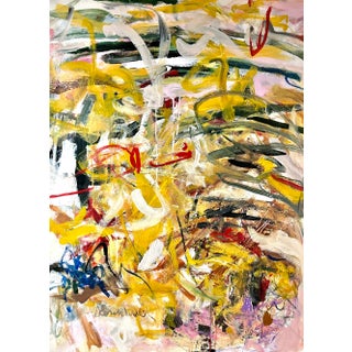 "Oh Happy Day" Contemporary Original Abstract Expressionist Painting by Sandy Welch For Sale