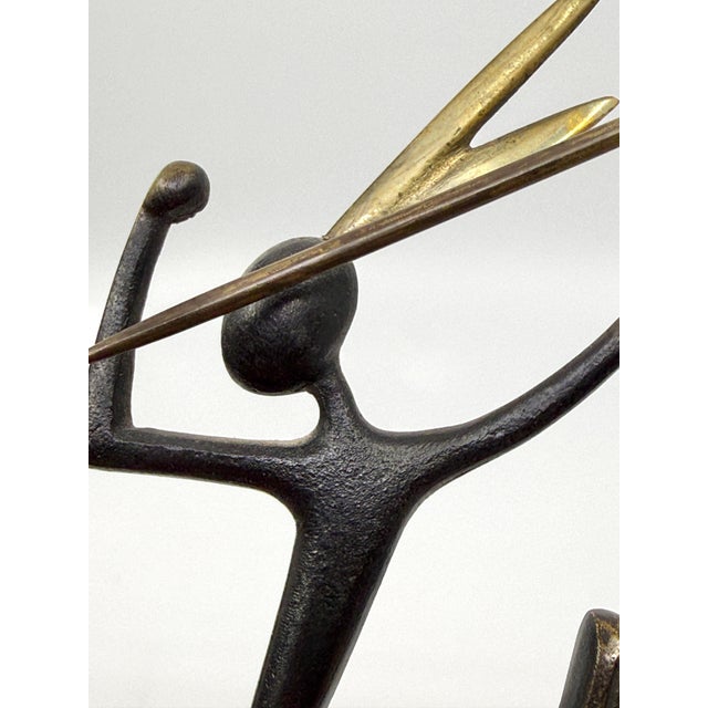 Mid 20th Century Karl Hagenauer Native American on Horseback Bronze Figure For Sale - Image 11 of 13
