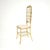 Metal Vintage Italian Chiavari Dining Chairs in Brass, 1950s, Set of 4 For Sale - Image 7 of 10