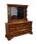 b.f. Meyer's Solid Hard Rock Maple Rustic Early American 65" Dresser W. Mirror Hutch For Sale - Image 4 of 12