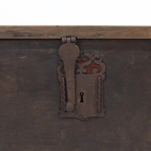 Antique Spanish Rustic Farmhouse Chest For Sale - Image 15 of 18