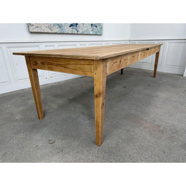 1940s Large Fir Table, 1940s For Sale - Image 5 of 9