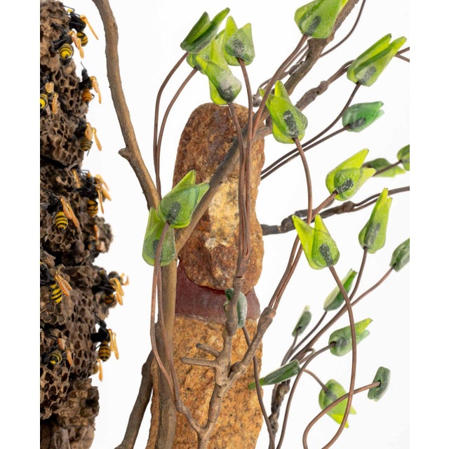 Thomas Scoon "Beekeeper" Art Glass Wall Sculpture For Sale - Image 11 of 16