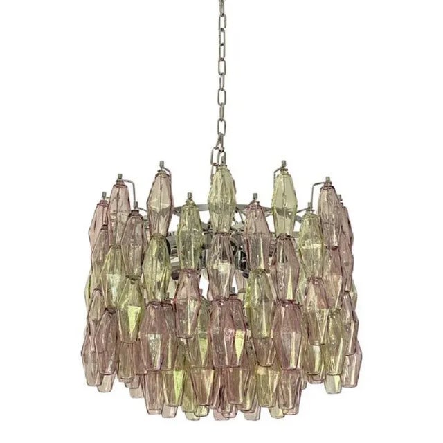 Multicolor Poliedri Murano Glass Chandelier by Simoeng For Sale - Image 12 of 12