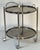 Polished Chrome Drinks Trolley or Bar Cart With Smoked Glass Trays From England For Sale - Image 9 of 11