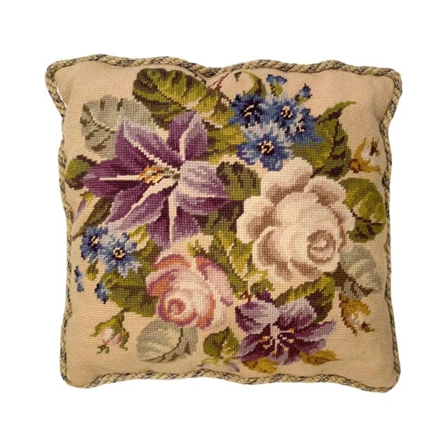 Details: -Pillow features a lovely array of multi-color flowers. -Pillow has a lovely velvet back. -Would be a wonderful...