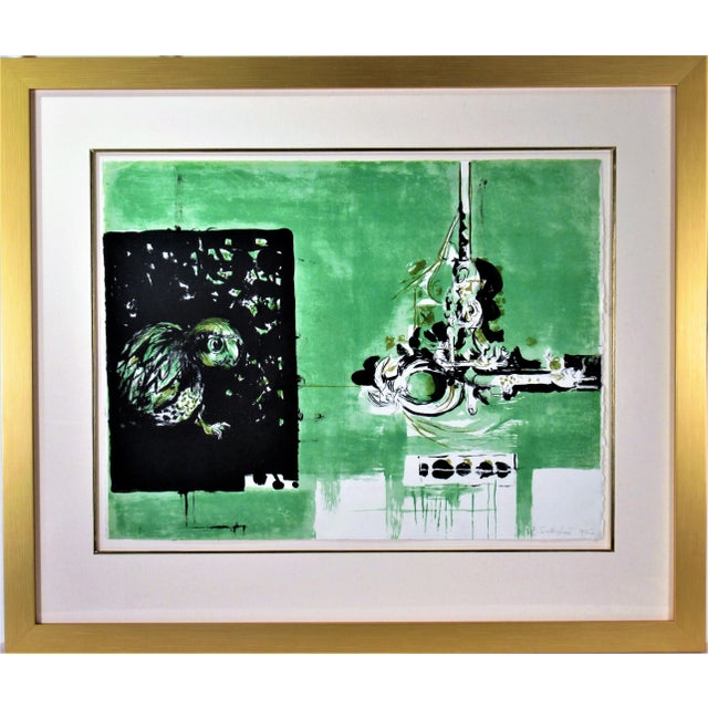 Green Graham Sutherland, Hanging Form, Owl and Bats, 1957 For Sale - Image 8 of 8