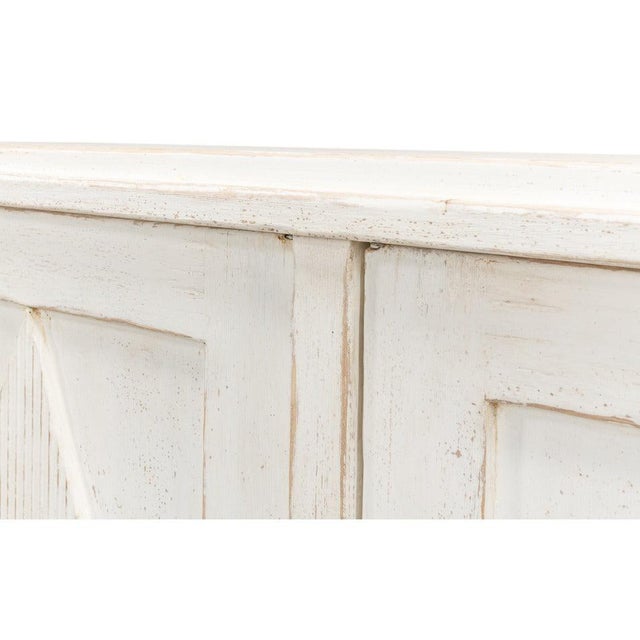 2020s French Country 4-Door Sideboard, 88" - Whitewashed Reclaimed Pine For Sale - Image 5 of 11