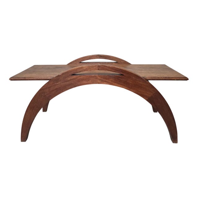 French Art Deco Coffee Table in Oak, 1930s For Sale