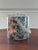 1990s 1990s Kraftware Green and Blue Ivy Patterned Fabric Covered Ice Bucket For Sale - Image 5 of 9