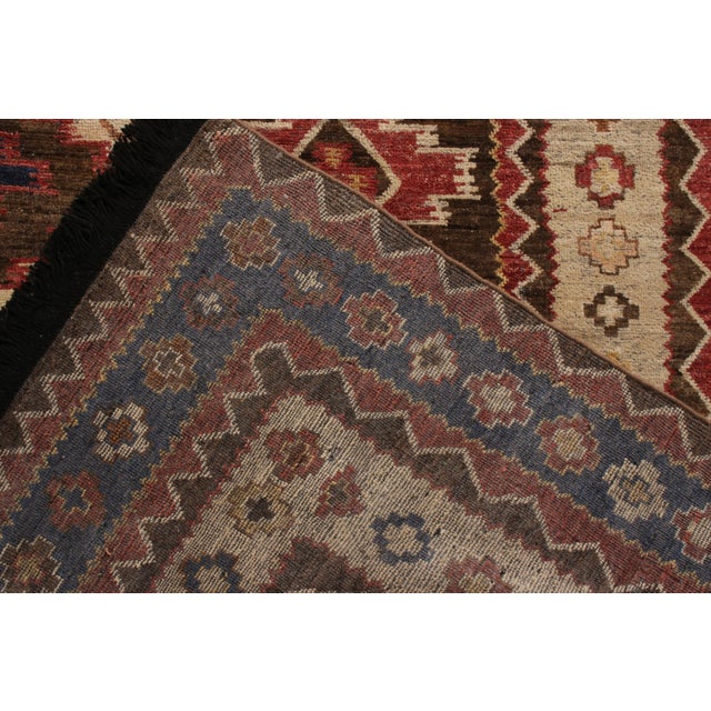 Rug & Kilim’s Tribal Style Rug in Beige-Brown All Over Geometric Pattern For Sale In New York - Image 6 of 6