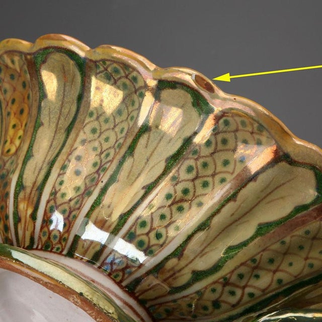 Lustered Majolica Centerpiece by Alberto Rubboli For Sale - Image 9 of 11