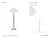 Chapman & Myers by Visual Comfort Signature Provenz 62" Floor Lamp in French Gild with Linen Shade Designer: Chapman &...