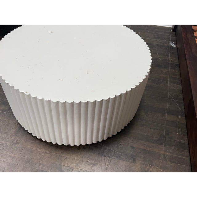 2020s Williams Sonoma Tropea Fluted Round Coffee Table For Sale - Image 5 of 12