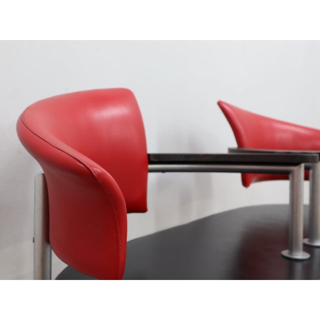 Postmodern Italian Black and Red Bench from Moroso, 1990s For Sale - Image 15 of 16