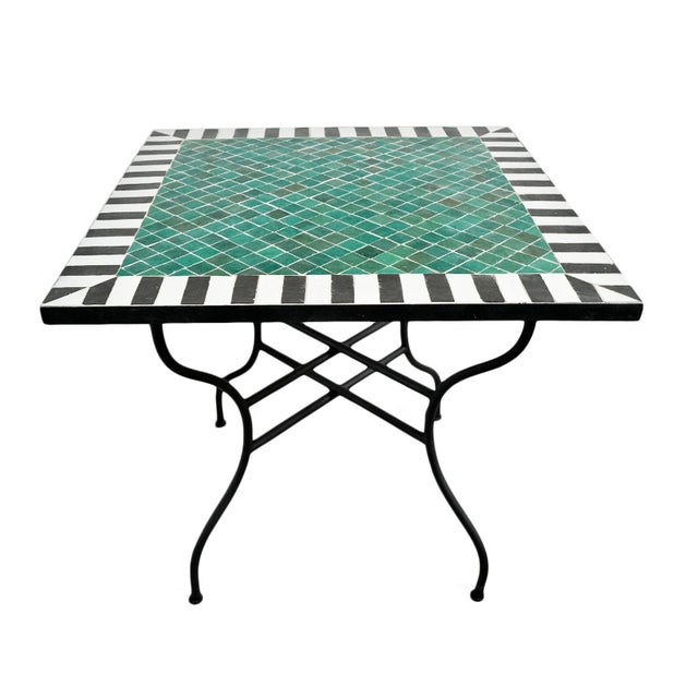 Square Mosaic Outdoor Dining Table 32" Chairish