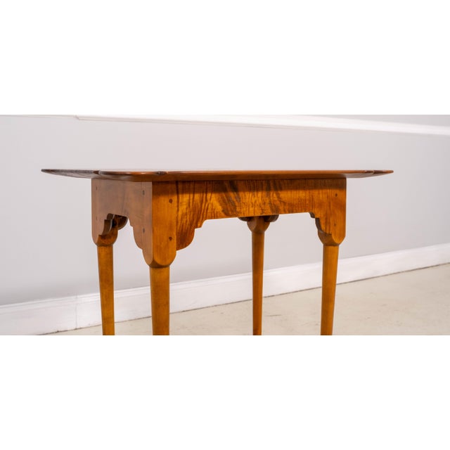 Dr Dimes Cherry & Tiger Maple Porriger Tea Table For Sale In Philadelphia - Image 6 of 12