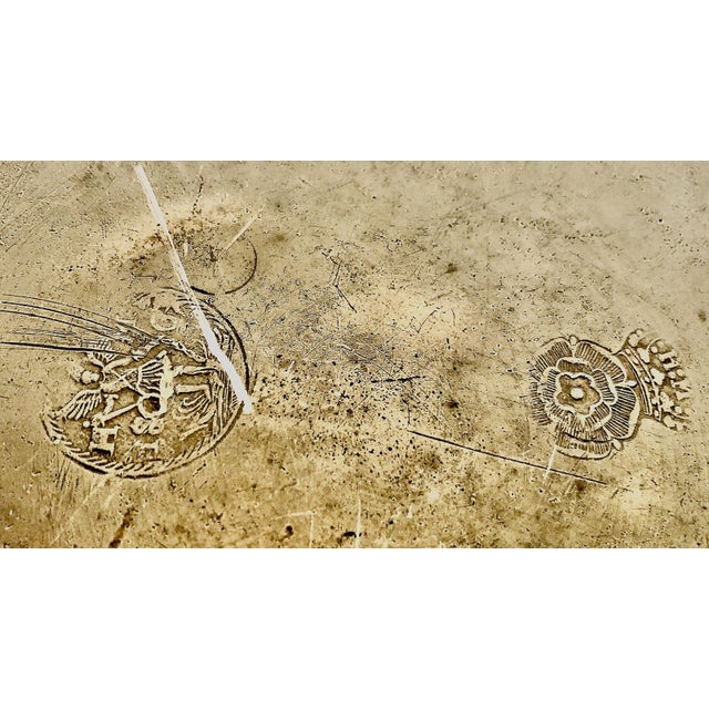 Mid 18th Century Set of Three Late 18th-Century European Pewter Dinner Plates For Sale - Image 5 of 16
