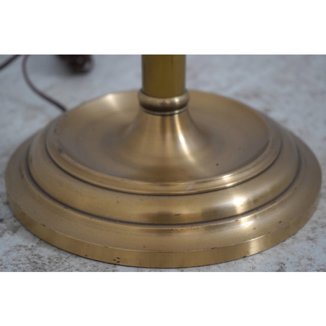 1980s Wildwood Brass Trumpet Arm Floor Lamp For Sale - Image 9 of 12