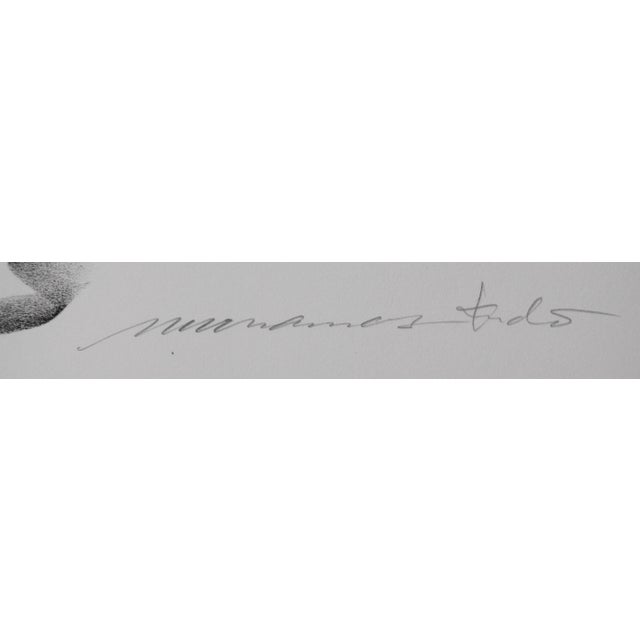 Muramasa kudo born 1948 near tokyo ‘washing/combing his hair’ signed lower right & artist's embossed stamp, [circa...