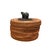 Vintage Iris Apfel Owned Indonesian Wicker Basket Box With Carved Wood Frog For Sale In Dallas - Image 6 of 11