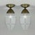 These elegant flush mounts were designed and manufactured in Austria in the 1920s to 1930s. The lights feature a matching...