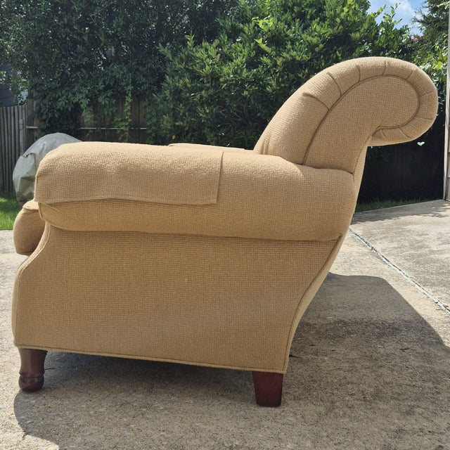 Baker Milling Road English Style Rolled Arm Sofa Couch 84” For Sale In Washington DC - Image 6 of 17