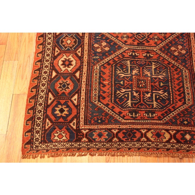 Nazmiyal Collection Antique Caucasian Soumak Rug For Sale - Image 9 of 10