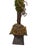 Vintage Natural Pheasant Feather Sculptural Arrangement on Metal Base Sculpture With Moss & Twisted Vine For Sale - Image 4 of 12