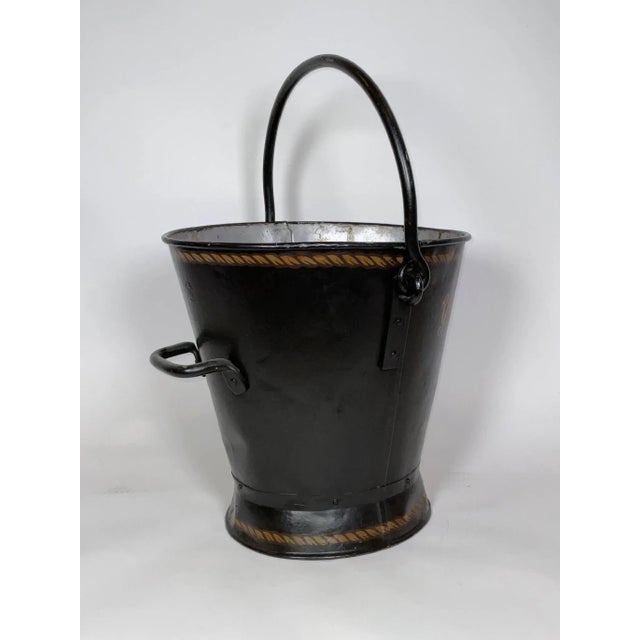Early 20th Century Painted Deck Bucket with Yacht Reliance For Sale - Image 5 of 6