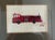 1982 10"x12" Frame Size Handmade Needlepoint Fire Truck. Signed, Vintage Frame.