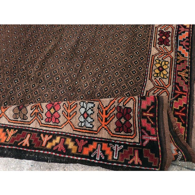 Textile Galerie Shabab Collection Mid-20th Century Handmade Turkish Tribal Gallery Rug For Sale - Image 7 of 8