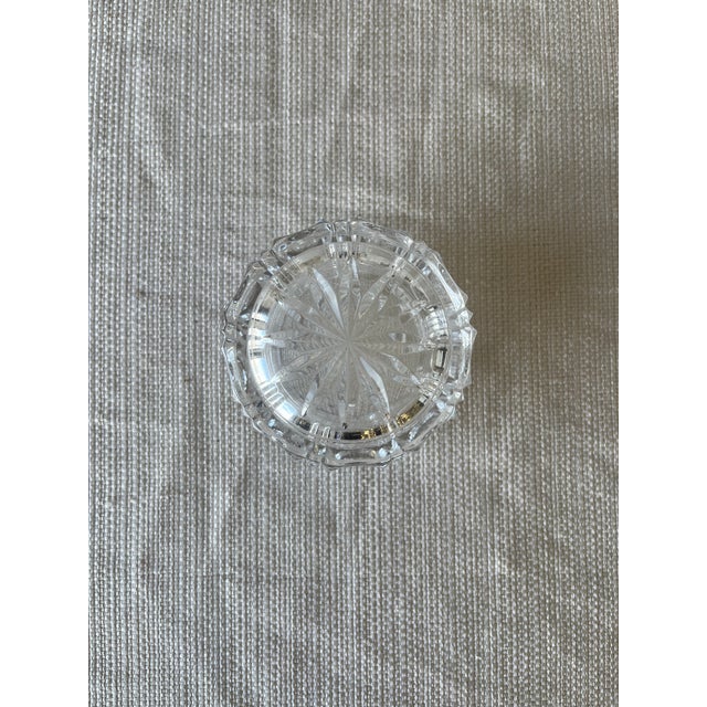 1980s Vintage German Crystal Sugar Bowl For Sale - Image 5 of 5