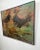 Abstract Alice Marcus " the Cockfight " Oil Painting on Canvas , Signed & Framed 1981 For Sale - Image 3 of 12
