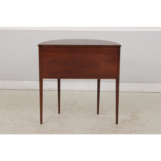 Baker Historic Charleston Demilune Mahogany Server Console For Sale - Image 12 of 13