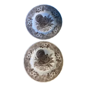 Queens Myott Thanksgiving Salad, Luncheon Plates- Set of 2