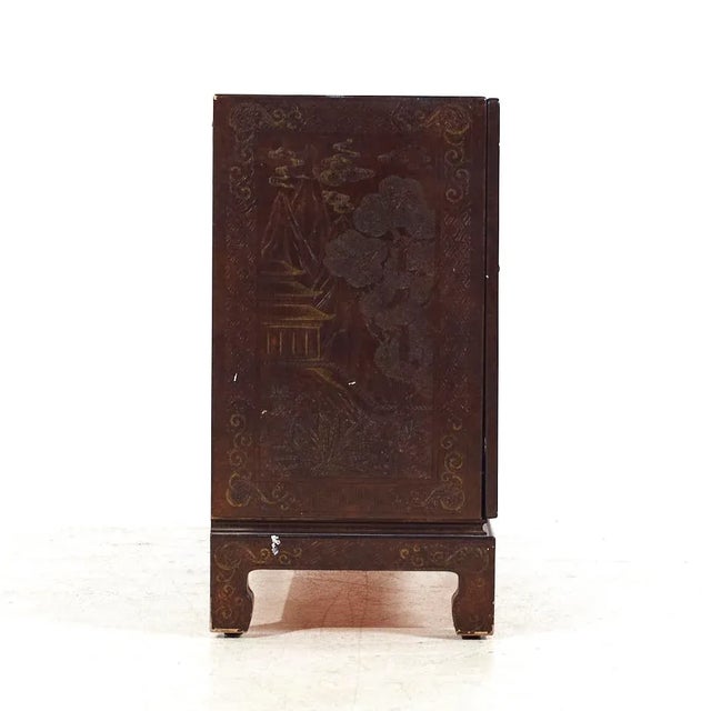 John Widdicomb Mario Buatta for John Widdicomb Mid Century Chinoiserie Credenza For Sale - Image 4 of 10