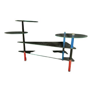 Store Display Shelf in Glass and Metal, 1960s For Sale