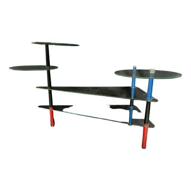 Store Display Shelf in Glass and Metal, 1960s For Sale