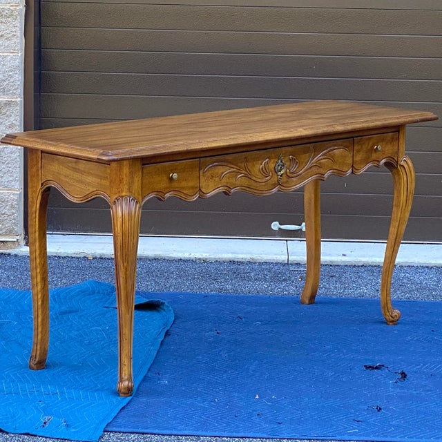 Vintage French Style Three Drawer Console Table Chairish