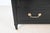 French Louis XVI Style Black Lacquered Highboy With Brass Hardware | Newly Refinished For Sale - Image 14 of 18