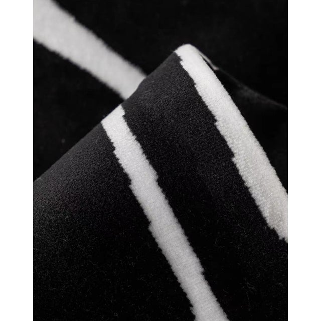 Abstract Line Art Square Pillow 18 Inches - Single For Sale - Image 4 of 5