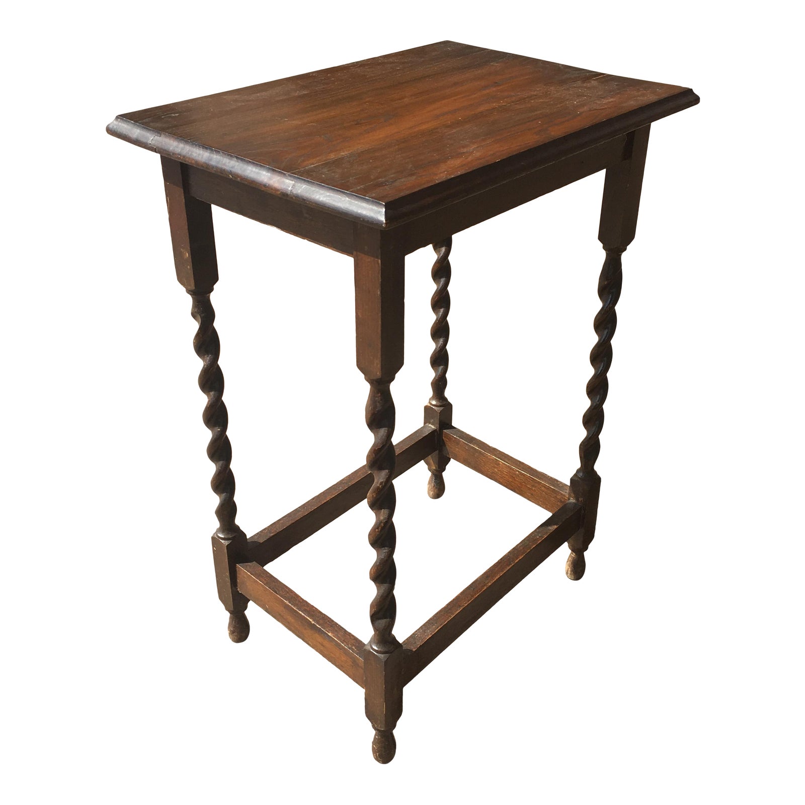 Antique Barley Twist Side Table Chairish