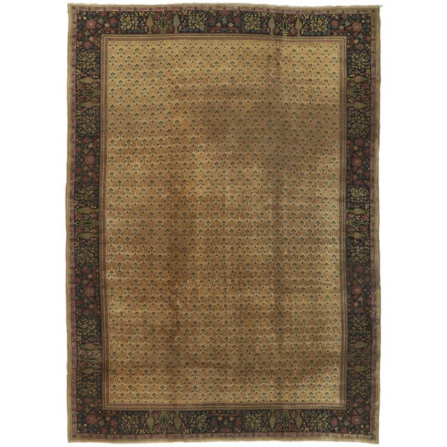 Antique Indian Agra Rug, 09'09 X 14'00 For Sale - Image 9 of 9